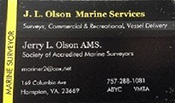 J>L>OLSON MARINE SERVICES